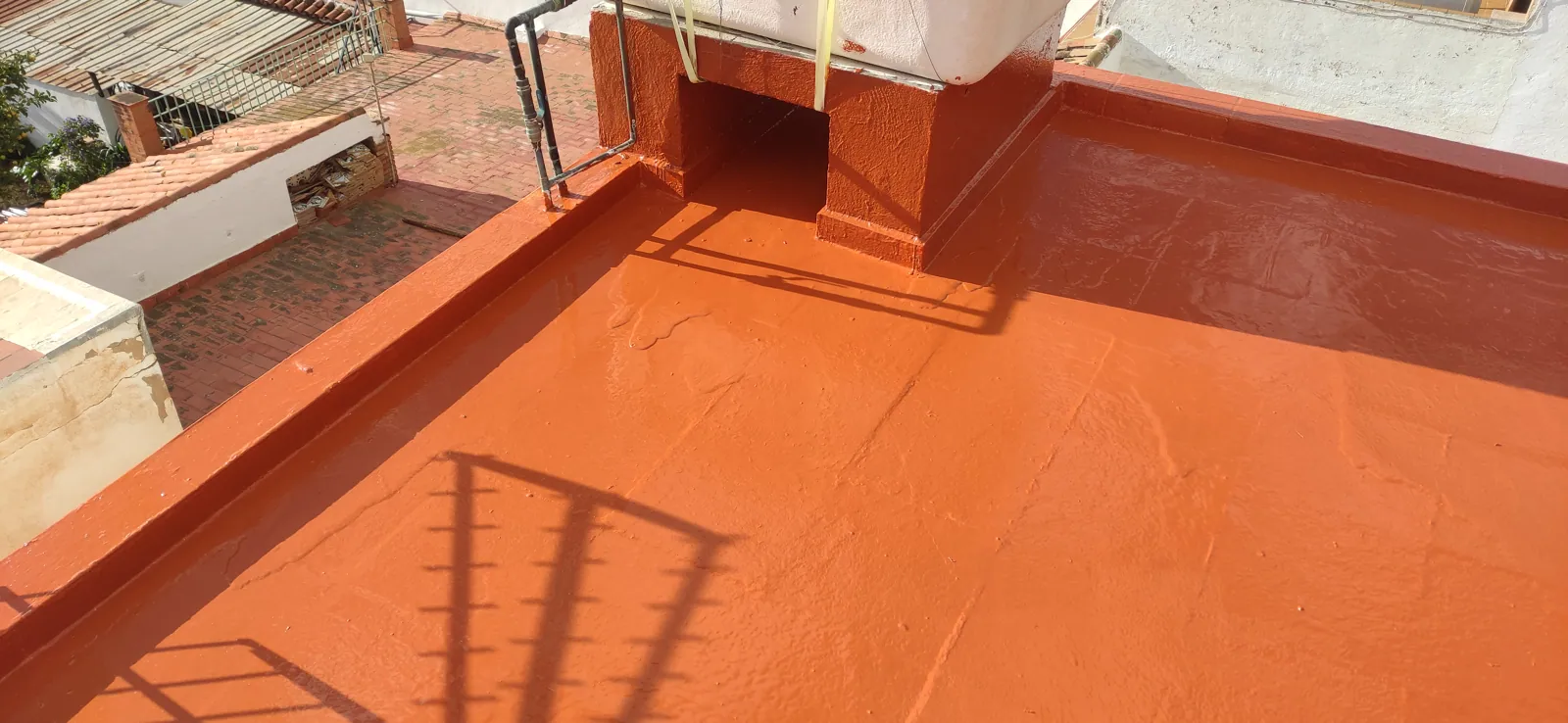Intervención en terraza