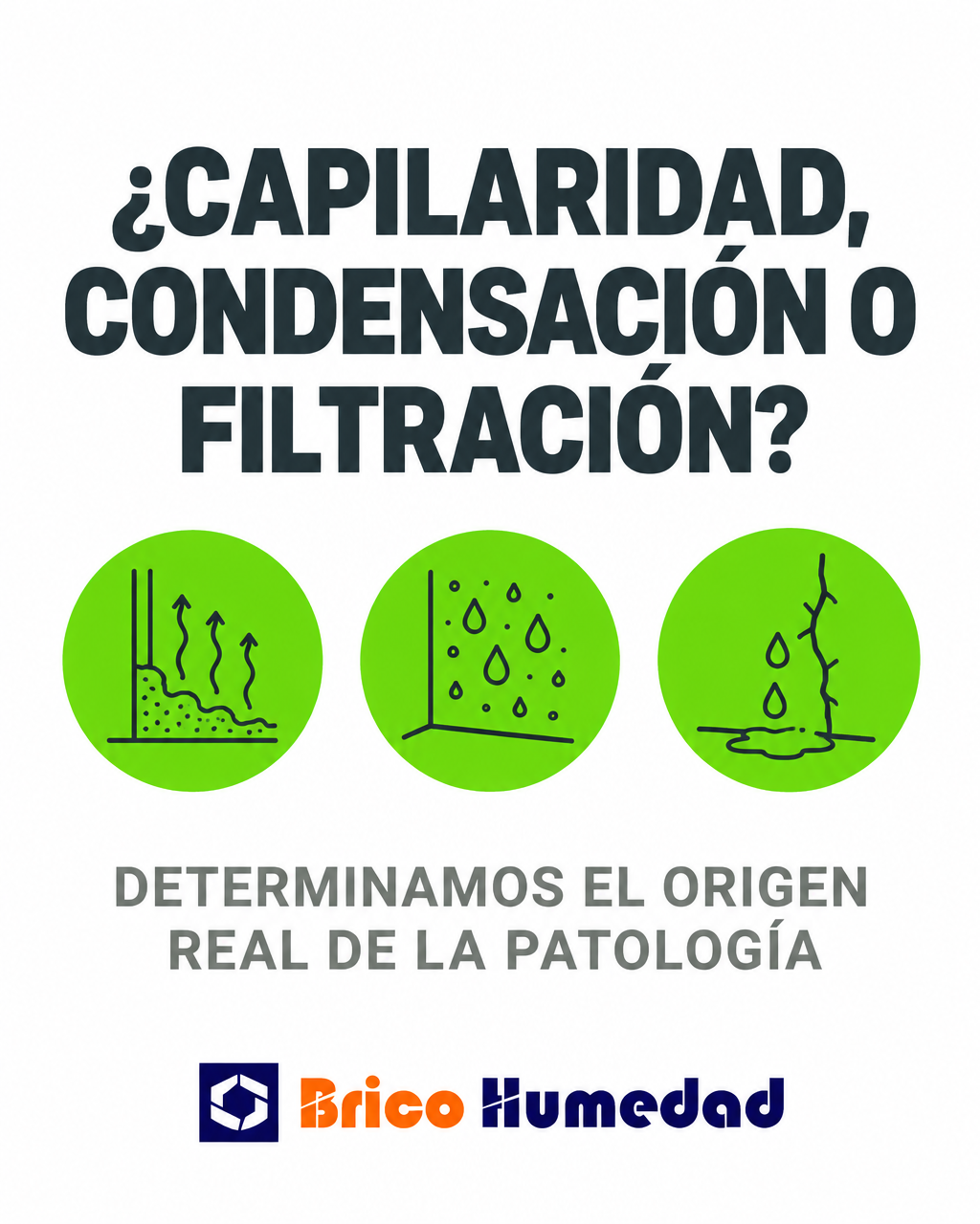 Humedades por condensación, capilaridad y filtración