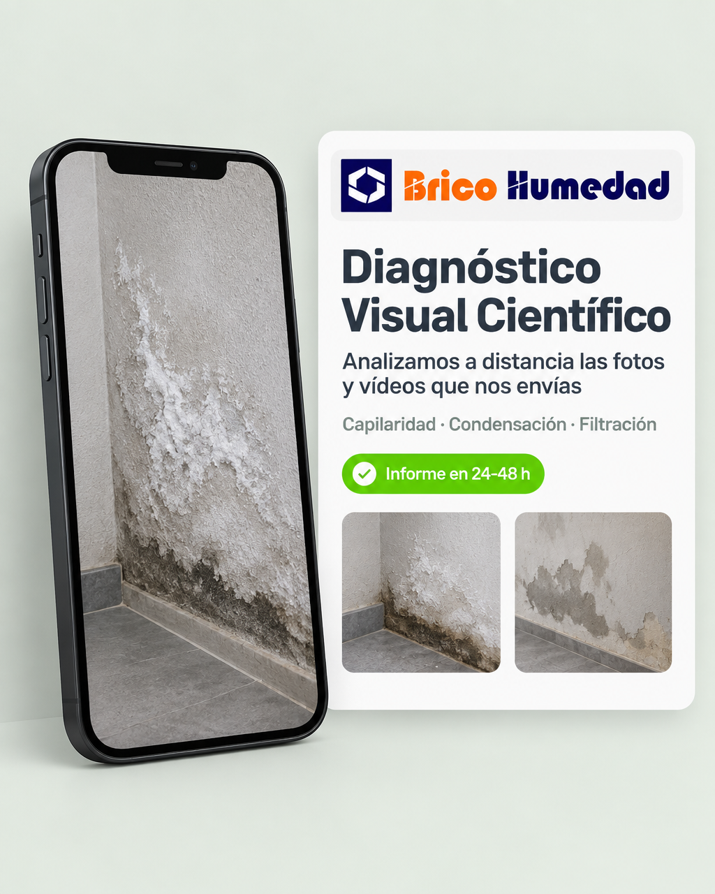 Diagnóstico visual de una humedad