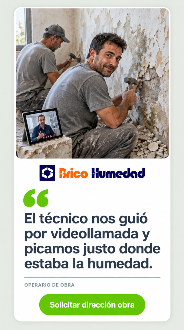 Dirección y seguimiento de reparación de humedades