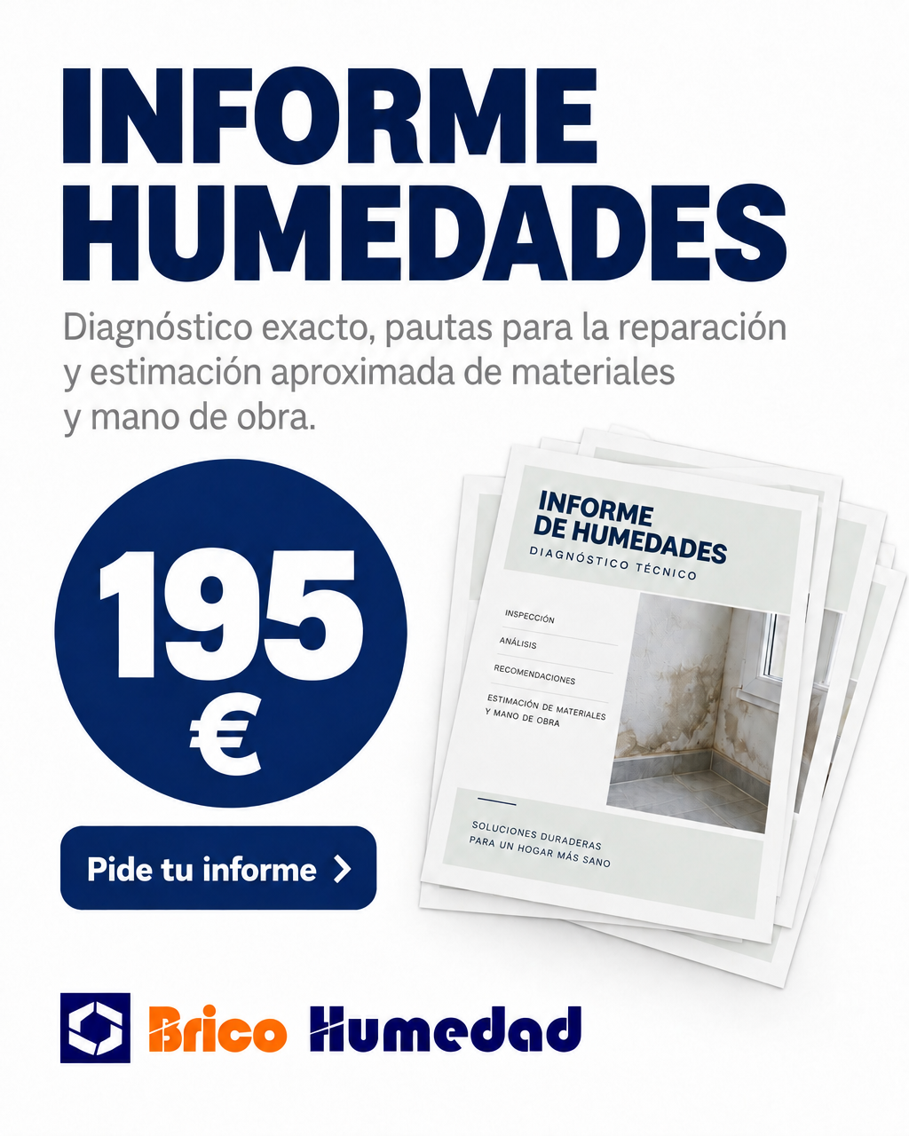 Imagen ilustrativa de un informe de humedades